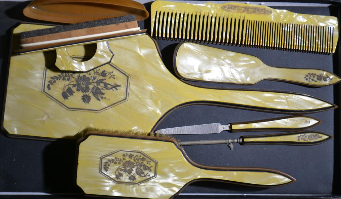1940s Celluloid Dresser Set (1 of 1)