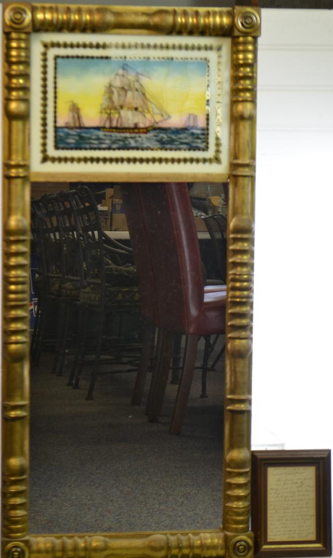 Fine Classical Mirror with Églomisé Panel (1 of 3)