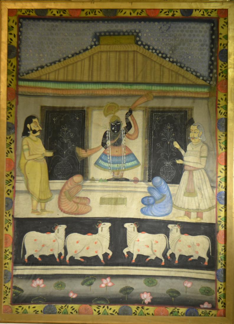 Early Indian Prayer Mogul in frame (1 of 1)