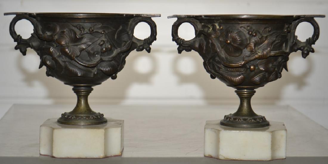 Pair of Art Nouveau Bronze Vases (1 of 2)