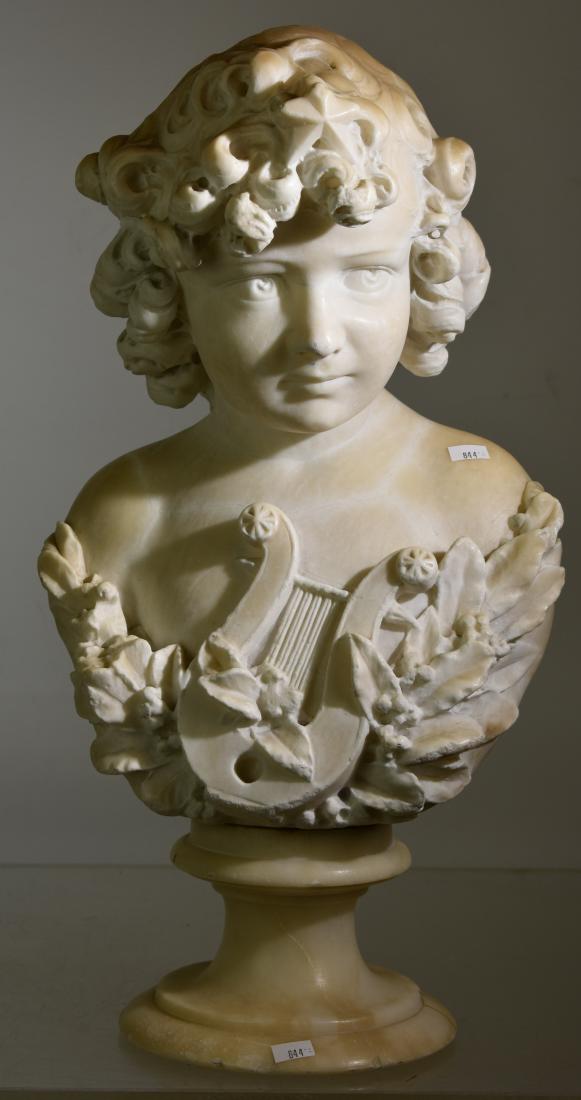 Alabaster Bust of a Child (1 of 2)