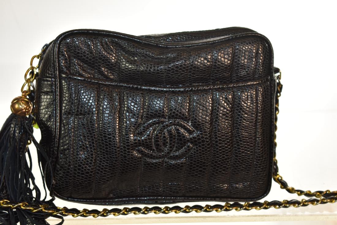 1980's Snake Print Chanel Purse (1 of 3)