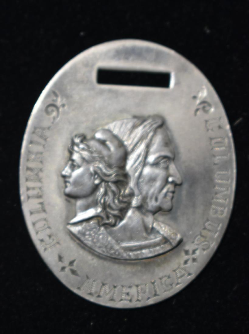 Victorian Sterling Columbus Fob (1 of 2)