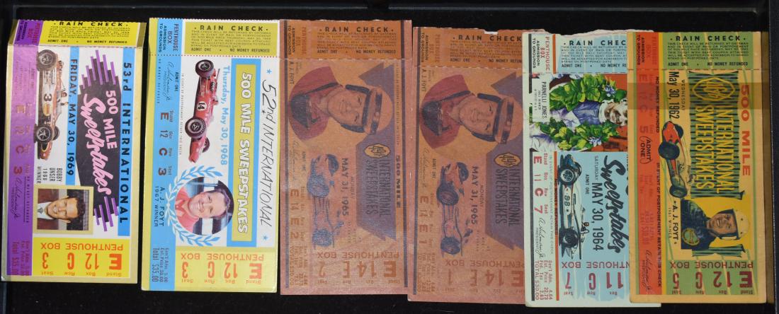 1960's Indianapolis Speedway Racing Tickets (1 of 1)