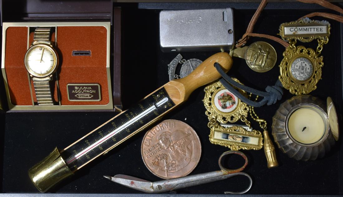 Bulova Accutron Watch and Vintage Medals (1 of 2)