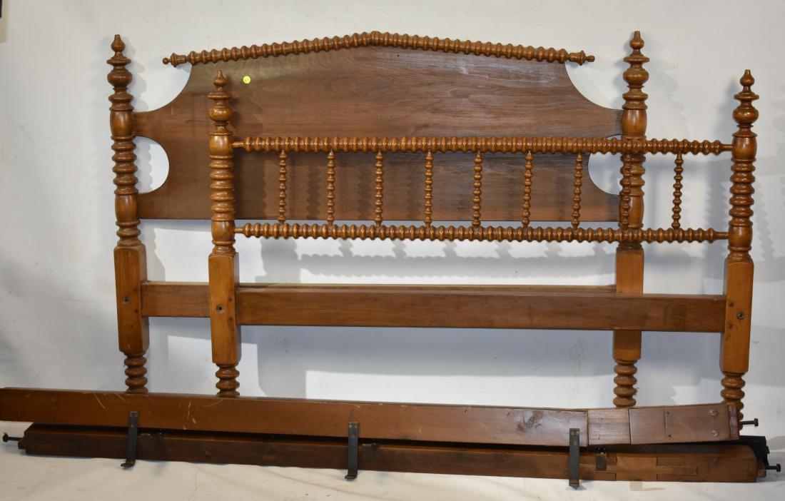 "Jenny Lind" Bed: Item measures approx. 49"h x 56"w. Bed is complete with rails.