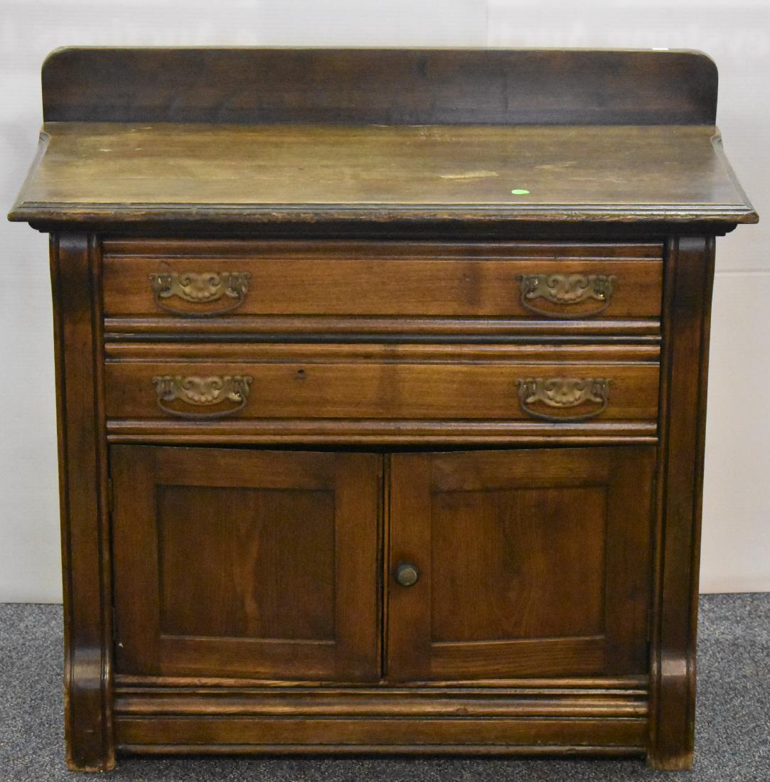 19th C Oak Wash Stand (1 of 1)