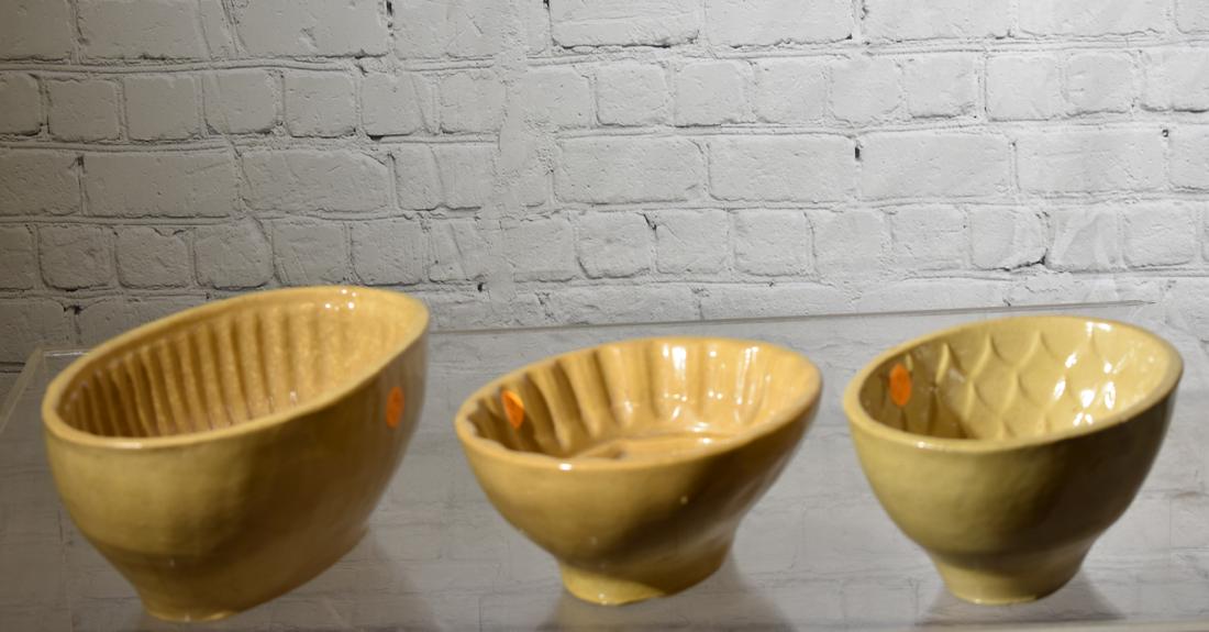 Three Early Yellow Ware Molds (1 of 4)