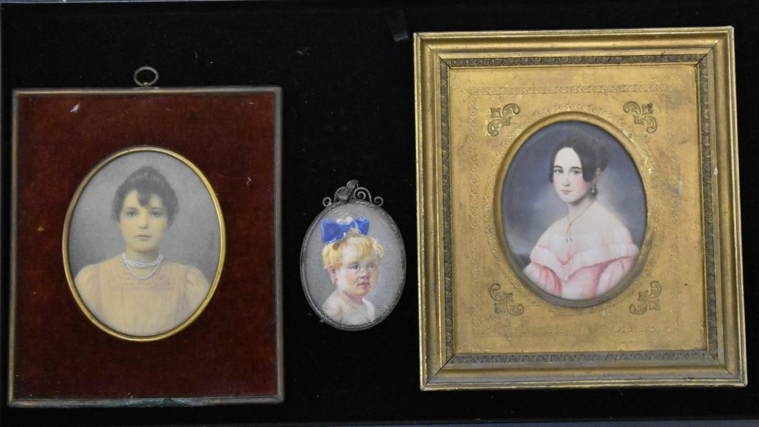 Three Miniature Victorian Portraits (1 of 4)