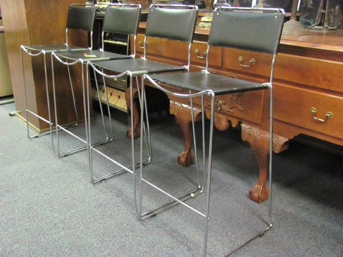 Set of Four Italian Post Modern Bar Stools (1 of 4)