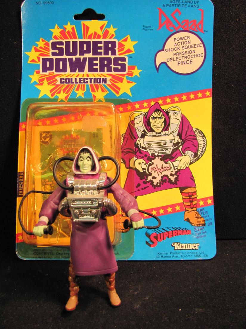 Super Power Figure-DeSaad: Super Powers DC Action Figure - DeSaad with original packaging/opened and comic. Approx. 4" fully poseable by Kenner Parker Toys c1985