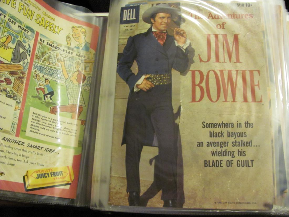 Vintage Western Comics (30) 10-15 cents: Titles include Boots and Saddles, Wanted Deal or Alive, The Lawman, Texan, Broken Arrow, Wagon Train, 77 Sunset Strip, The Detectives, The Untouchables, Men Into Space, Secret Agent, I Spy, and more.