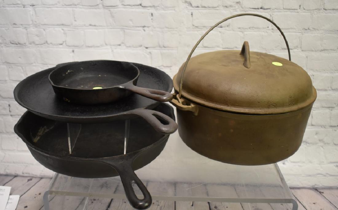 Grouping of Cast Iron Cook Ware (1 of 5)