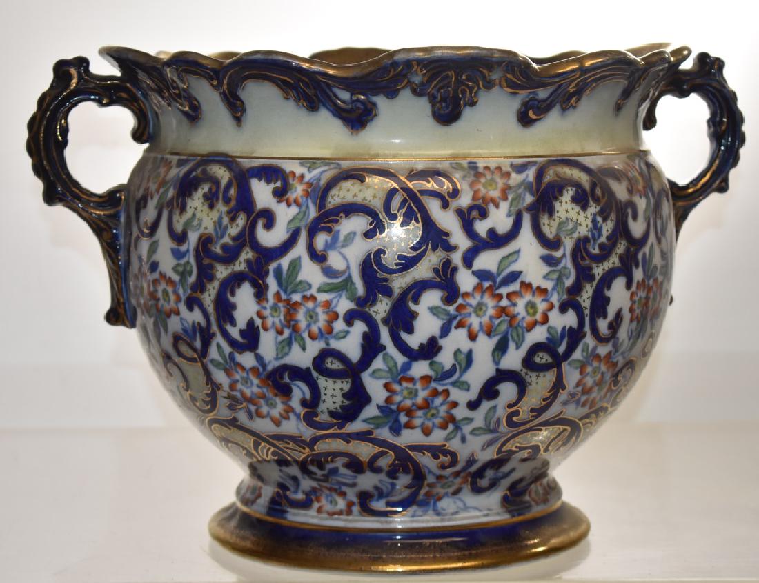 Vintage Flow Blue Jardiniere (1 of 3)