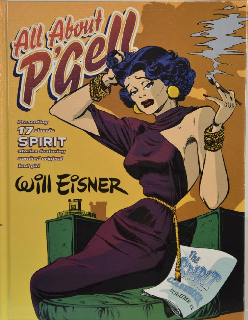 Will Eisner Autographed Book with WWII Map: Book "The Spirit Casebook Volume II" has a signature and is number 142/400 on bookplate. Copyright 1998. Also includes a WWII Map including several Eisner cartoons released by the War Dept. 1945 with 