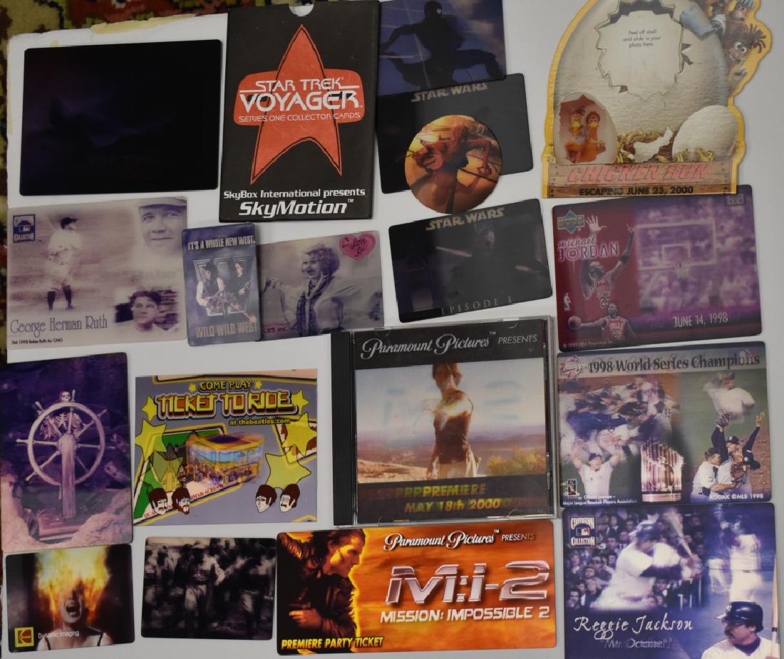 Nineteen Lim. Ed. Lenticular Pictures: Including Beatles Prototype (35 made), Star Wars, Sports, Star Trek, other movies, and WWII McArthur (250 made).