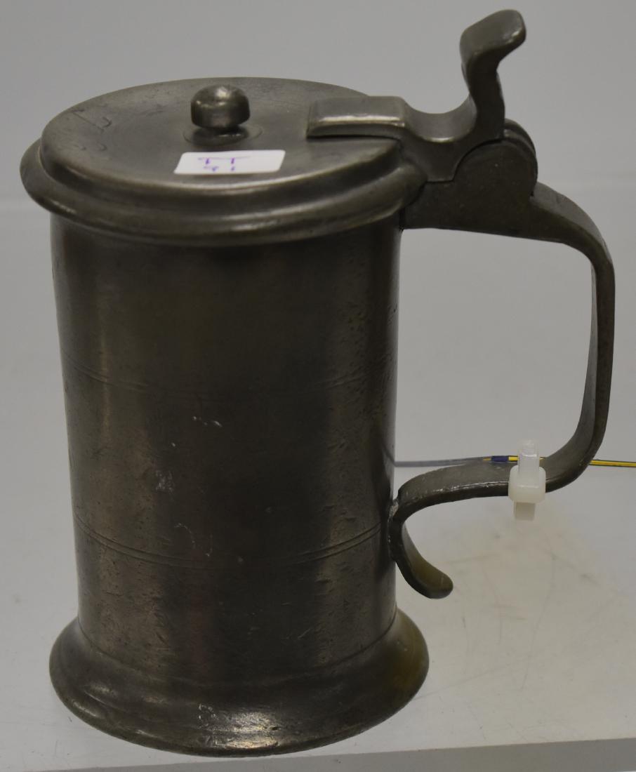19thC German pewter stein or measure by Siefken (1 of 5)