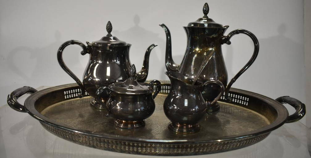 Gorham Newport Silver Plate Tea Set