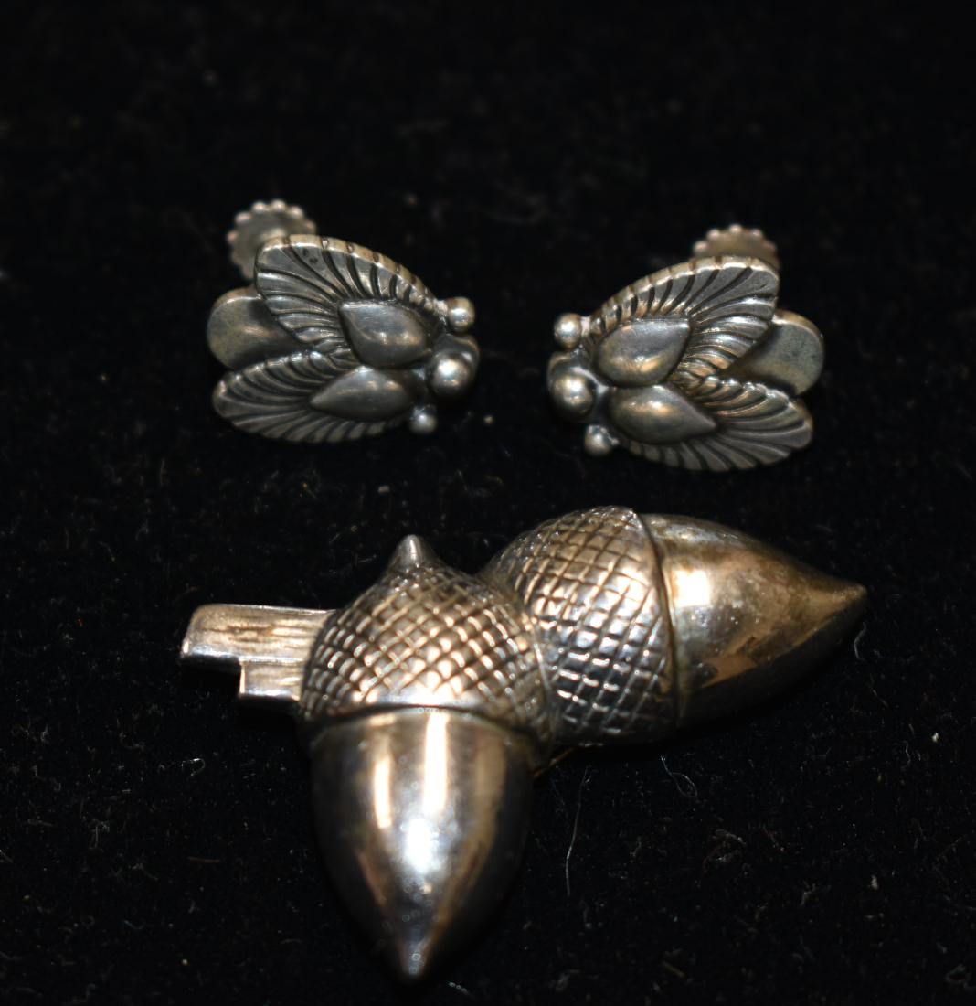 George Jensen Sterling Earrings (1 of 3)