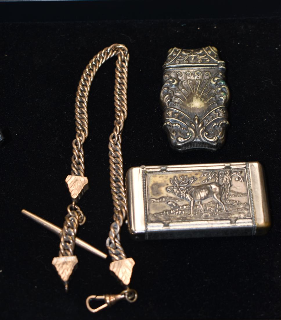 Victorian Watch Fob and Match Safes (1 of 3)