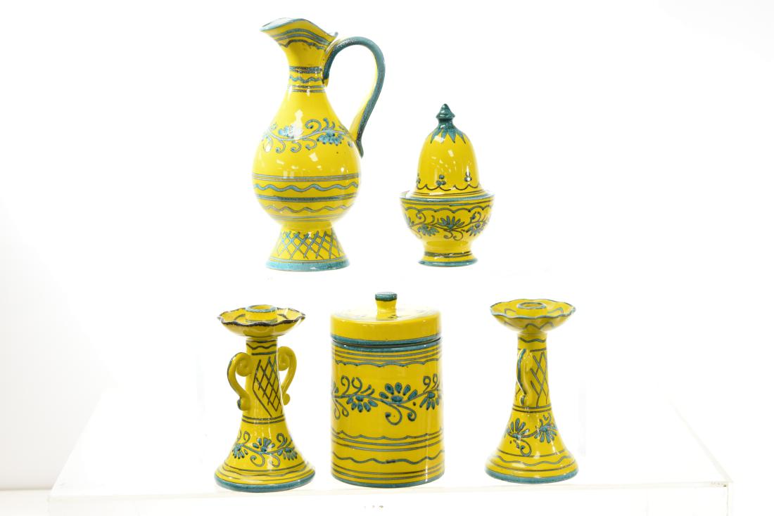 Yellow Italian Stoneware Grouping (1 of 4)