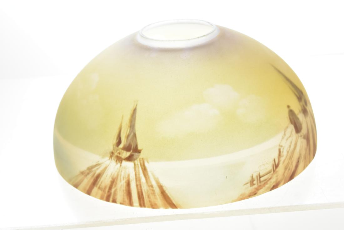 Reverse Painted Lamp Shade with Nautical Scene (1 of 4)
