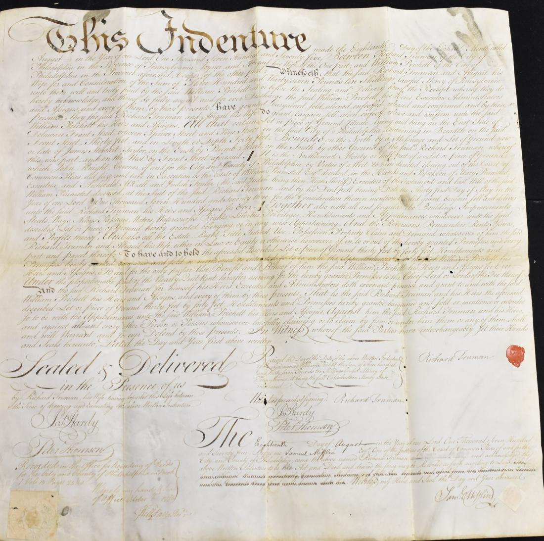 Philadelphia Indenture 1775 (1 of 7)