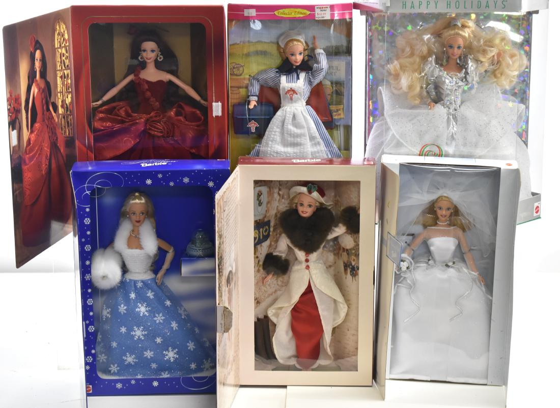 Six Barbies NIB (1 of 1)