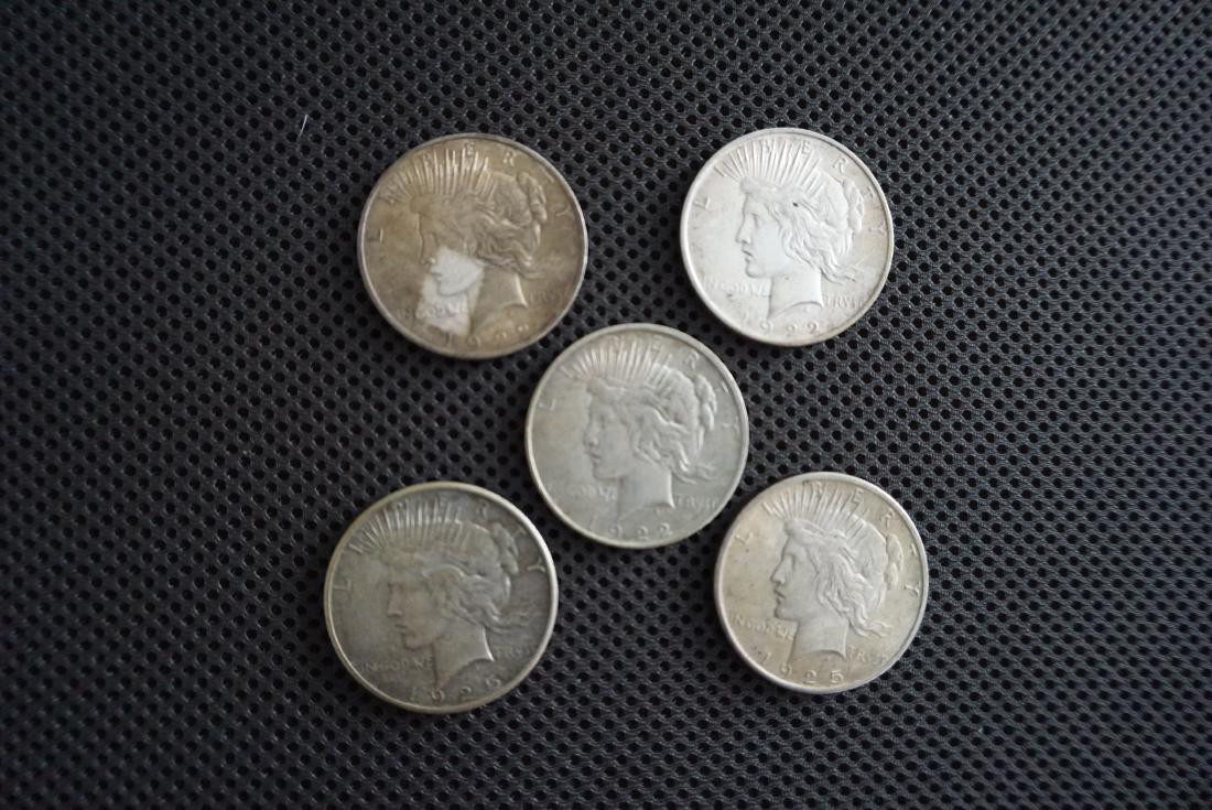 Peace Dollars (Five) (1 of 1)