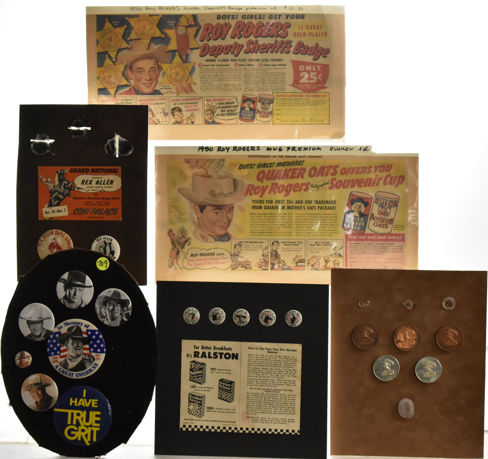 John Wayne and Character Pins and Memorabilia (1 of 7)