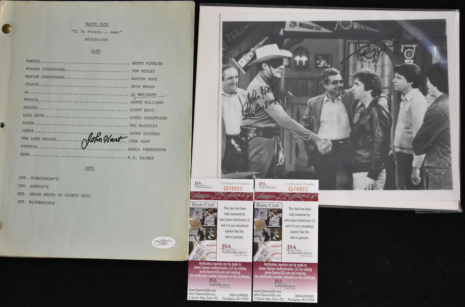 Lone Ranger on Happy Days/John Hart Autographs (1 of 5)