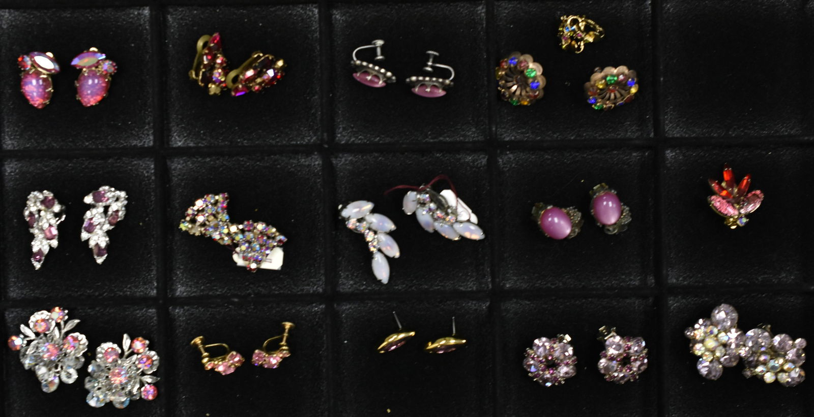 Collection of Signed Earrings: Including Kramer,Vendrome, Kramer, Coro, Weiss, Judy Lee and Mazer.