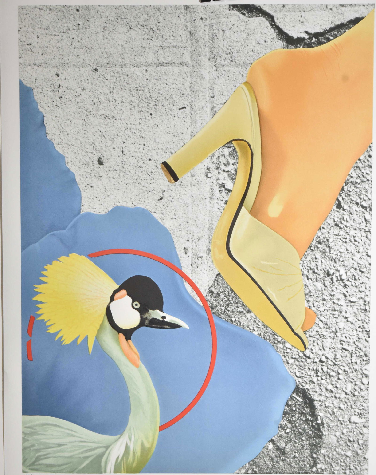 Lithograph by Michael Knigin (1942- ): Measures approx. 29"h x 21 1/2"w. It is titled "New Eminence" and is hand signed. Knigin is a listed American artist ..