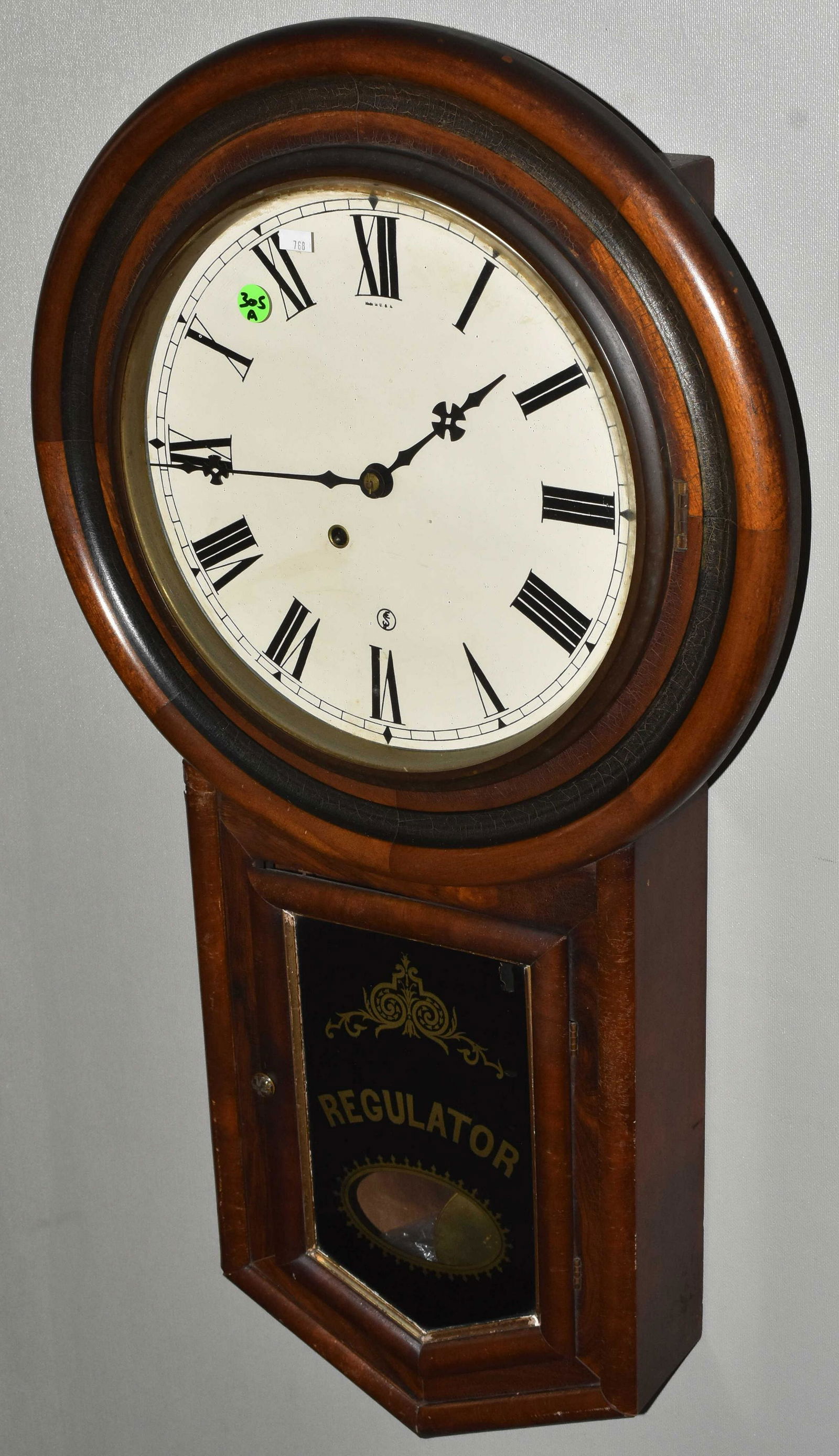 19th Century New Haven Regulator Wall Clock Nov 30, 2019 Keystone