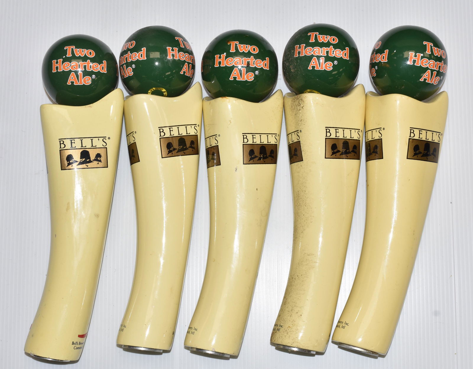 "Two Hearted Ale" Beer Taps: Five matching "Two Hearted Ale" taps.