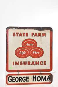 Vintage State Farm Insurance Sign