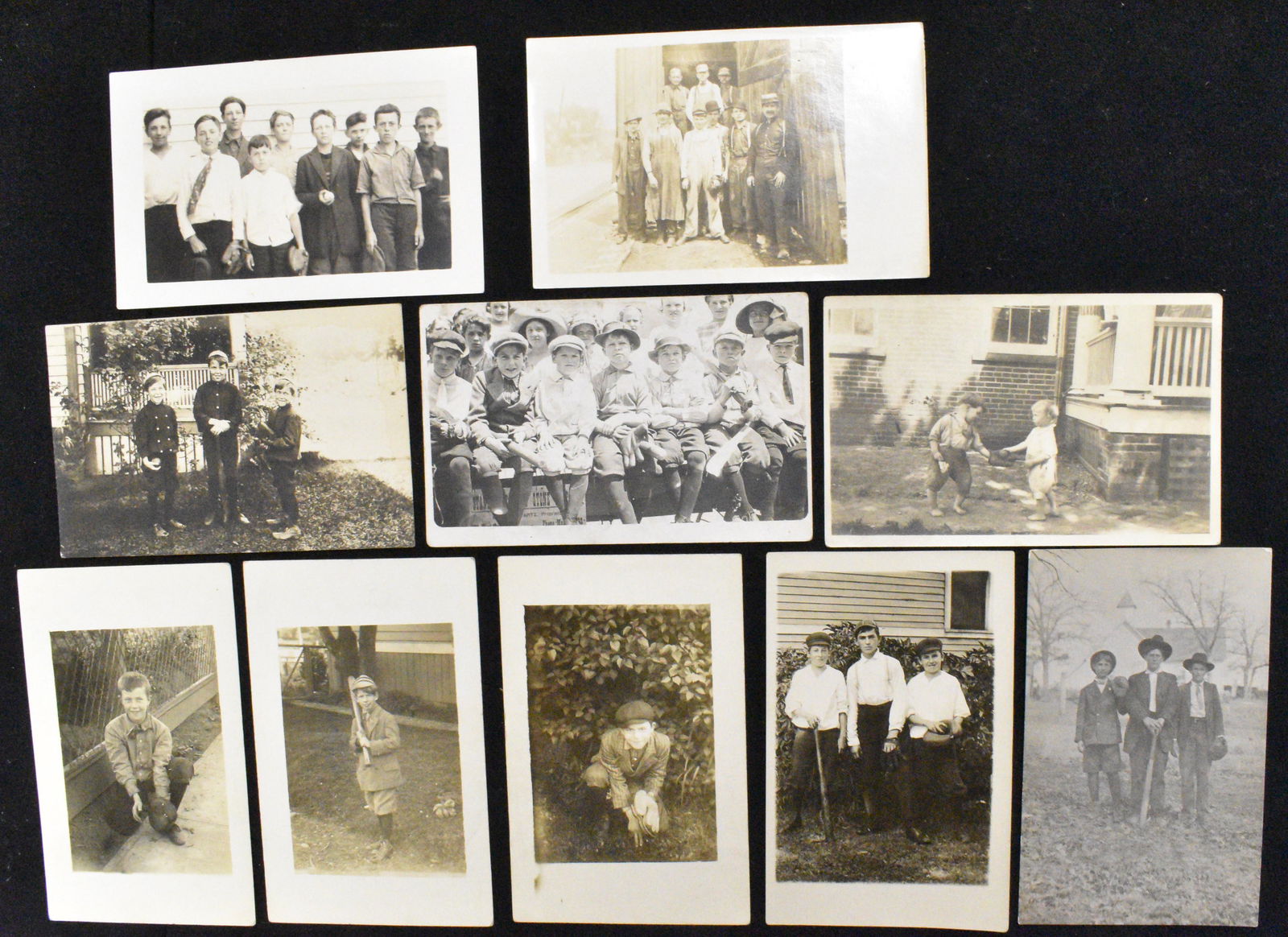 9 Children's Baseball Photo Postcards (1 of 16)