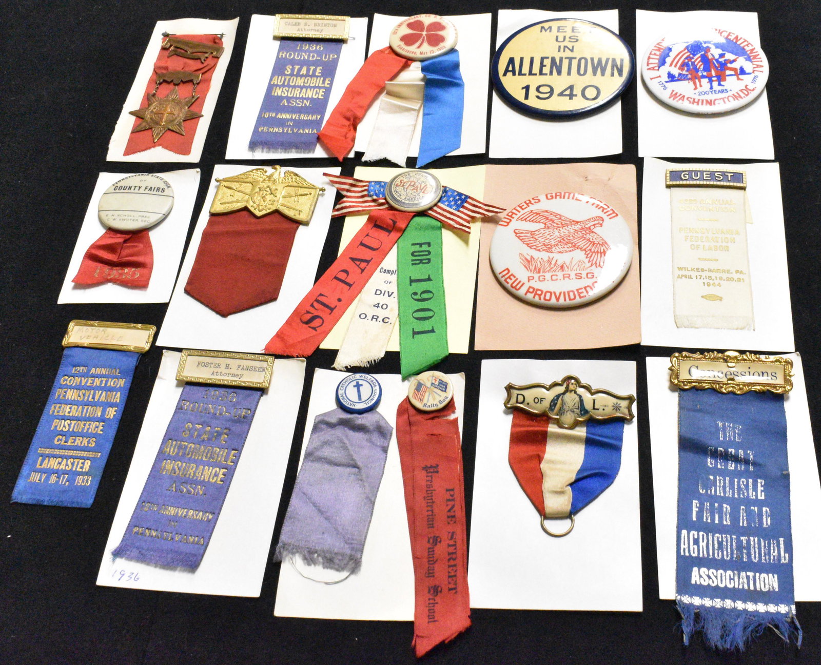 Mixed Vintage Ribbons and Pins (1 of 3)