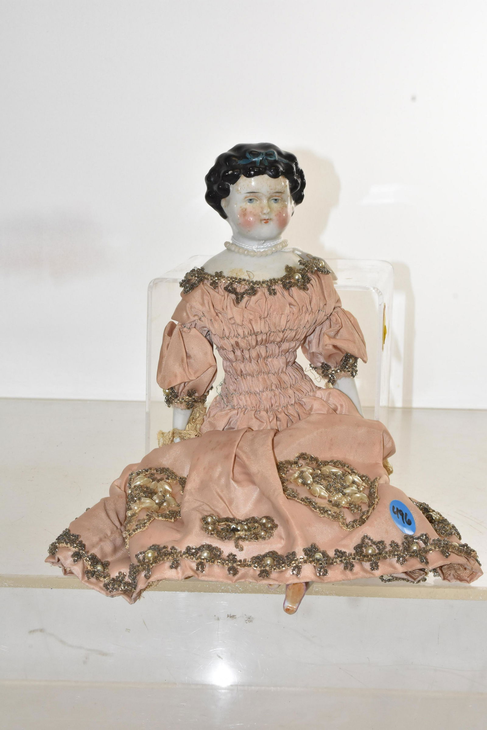 porcelain doll with cloth body