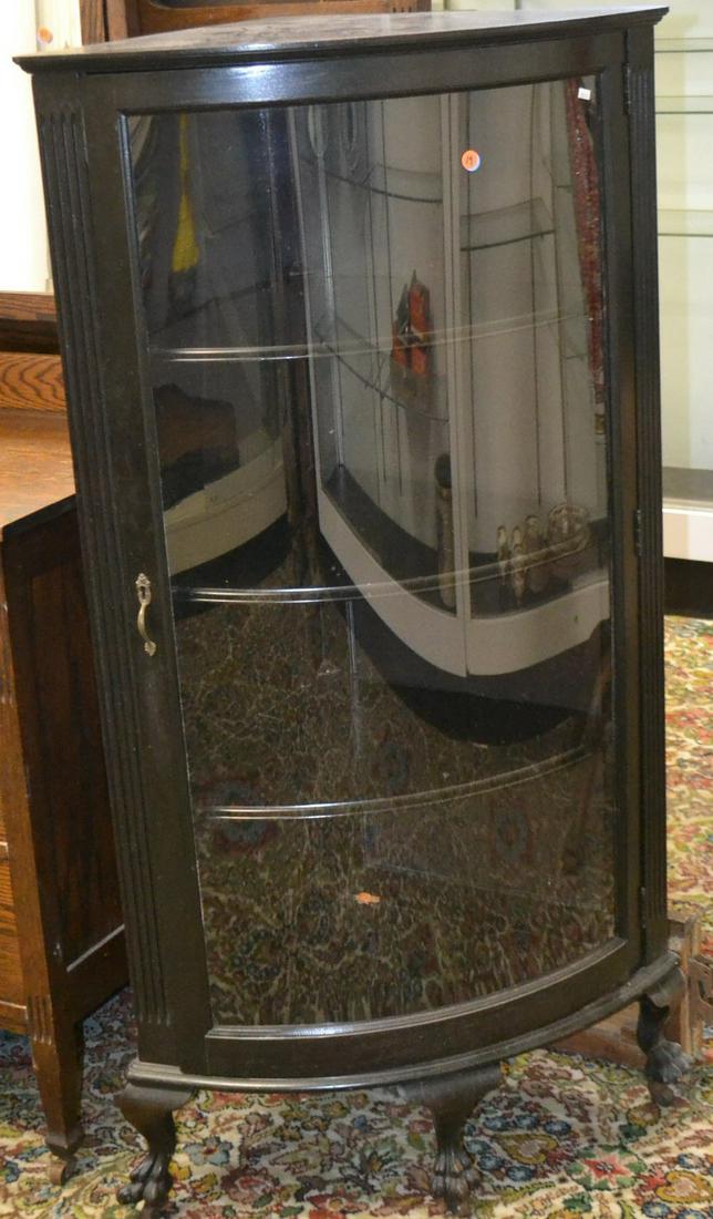 Bow Front Corner Curio Cabinet (1 of 5)