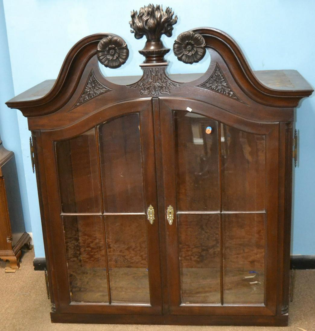 18th/19th C Formal Cupboard Top w/ Flame Finial (1 of 11)