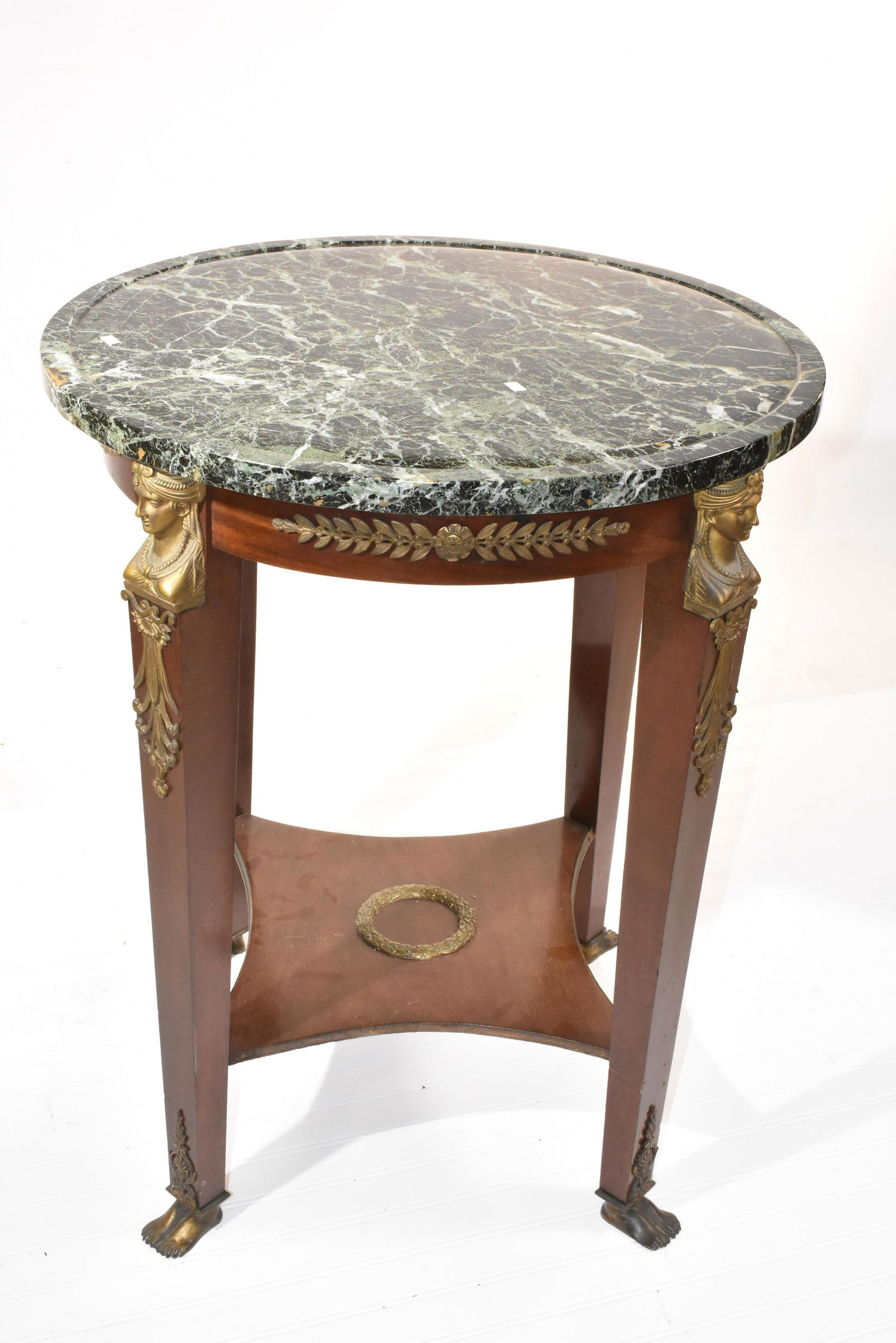 Ornate Marble Top Stand (1 of 5)