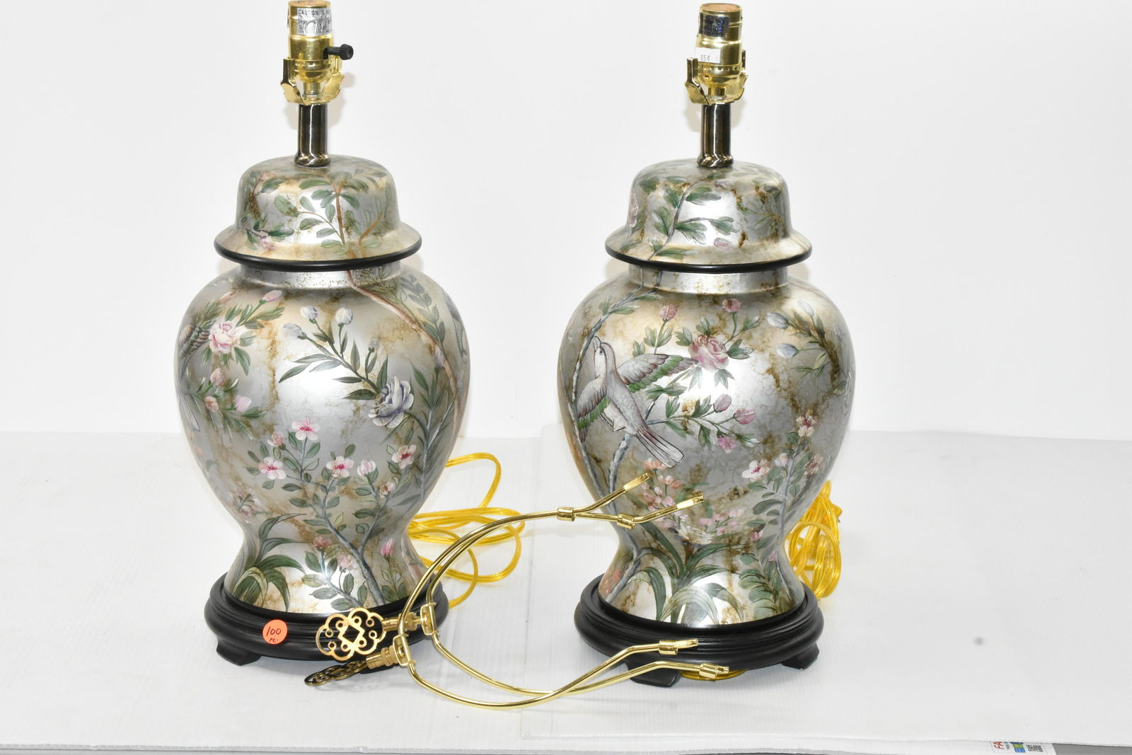 Pair of Hand Painted Decorator Lamps (1 of 3)