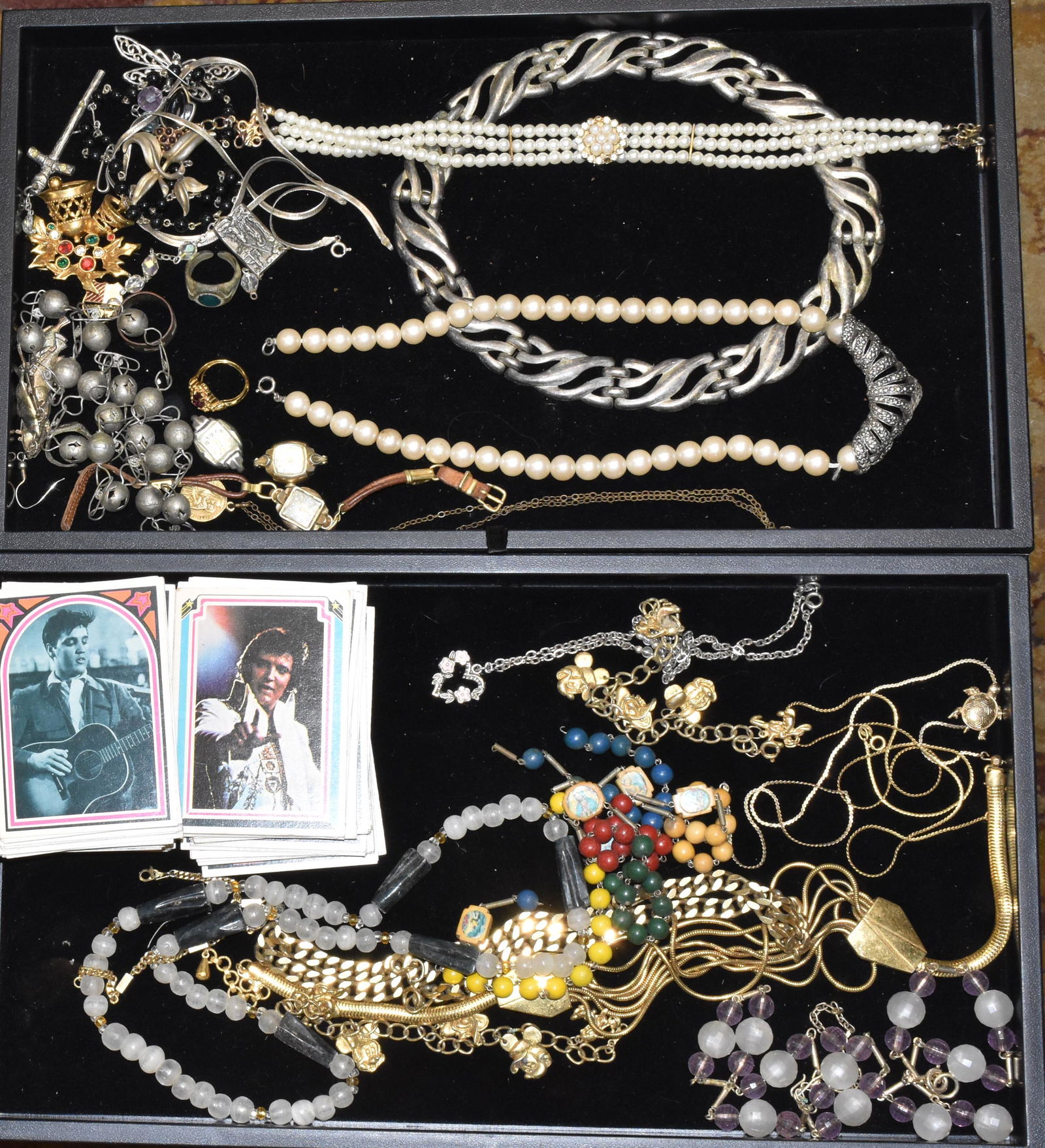 Costume Jewelry and Elvis Cards (1 of 3)