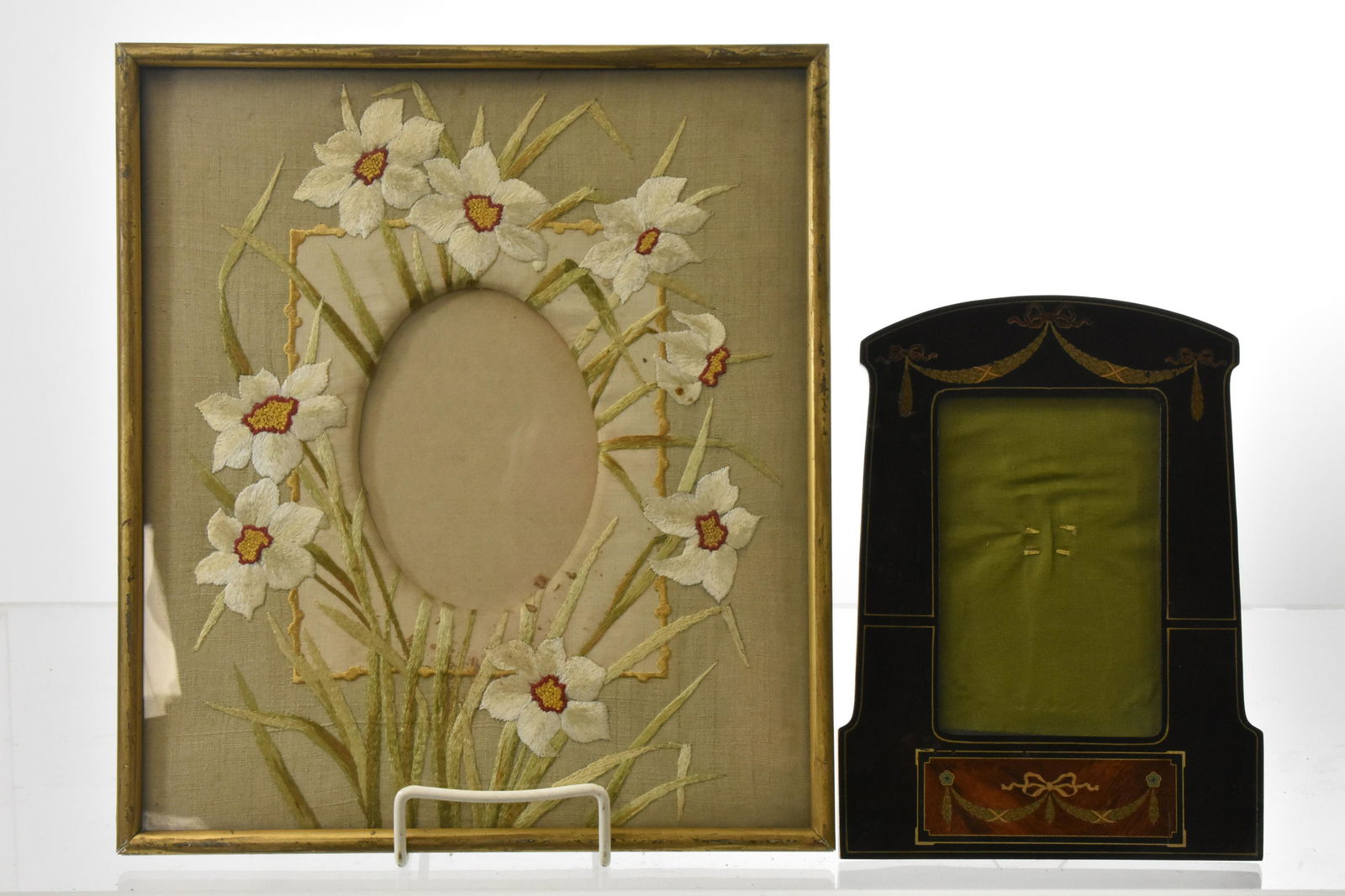 Two High Quality Frames/Marquetry, Embroidery (1 of 3)