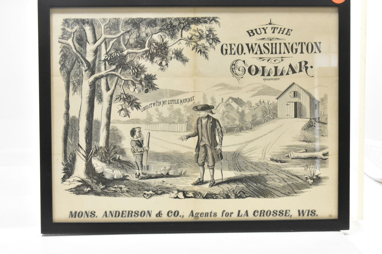 19th C. Advertising Geo. Washington Collars "Rare" (1 of 4)