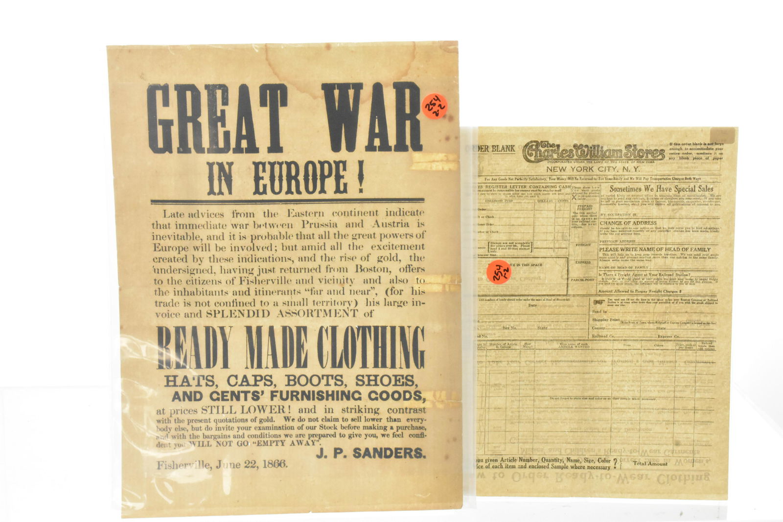 19th/20th C. Clothing Advertising (1 of 3)