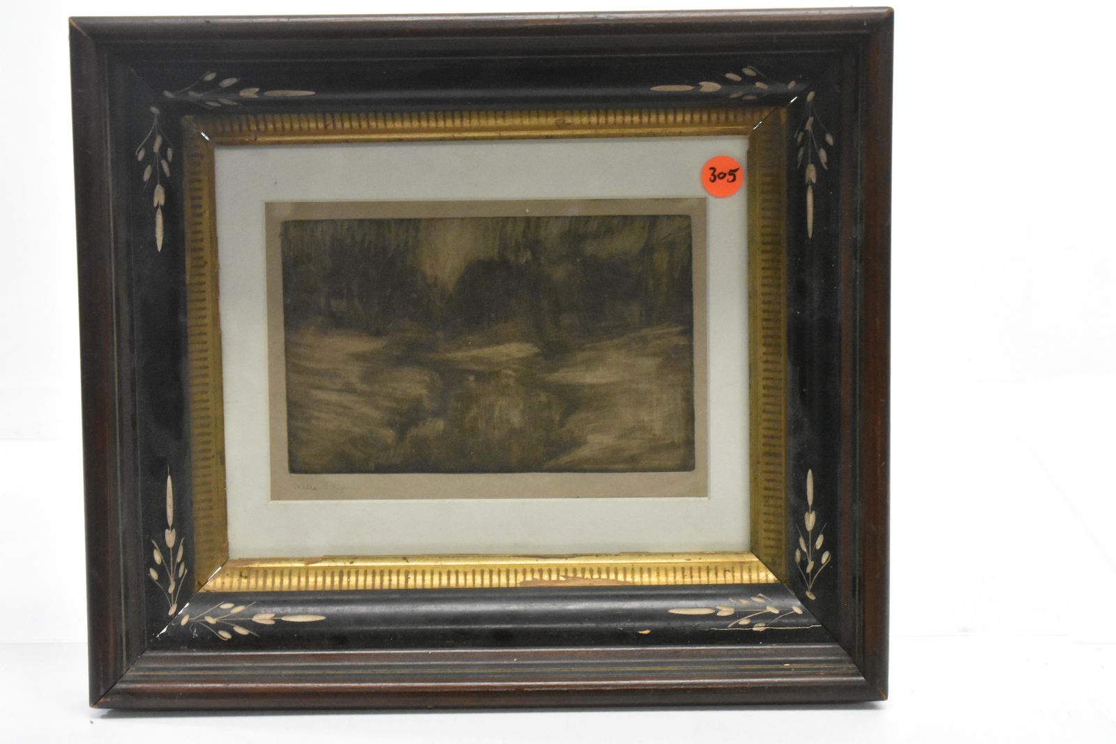 Charcoal Pencil Landscape - WE. Baum (1884 -1956) (1 of 2)