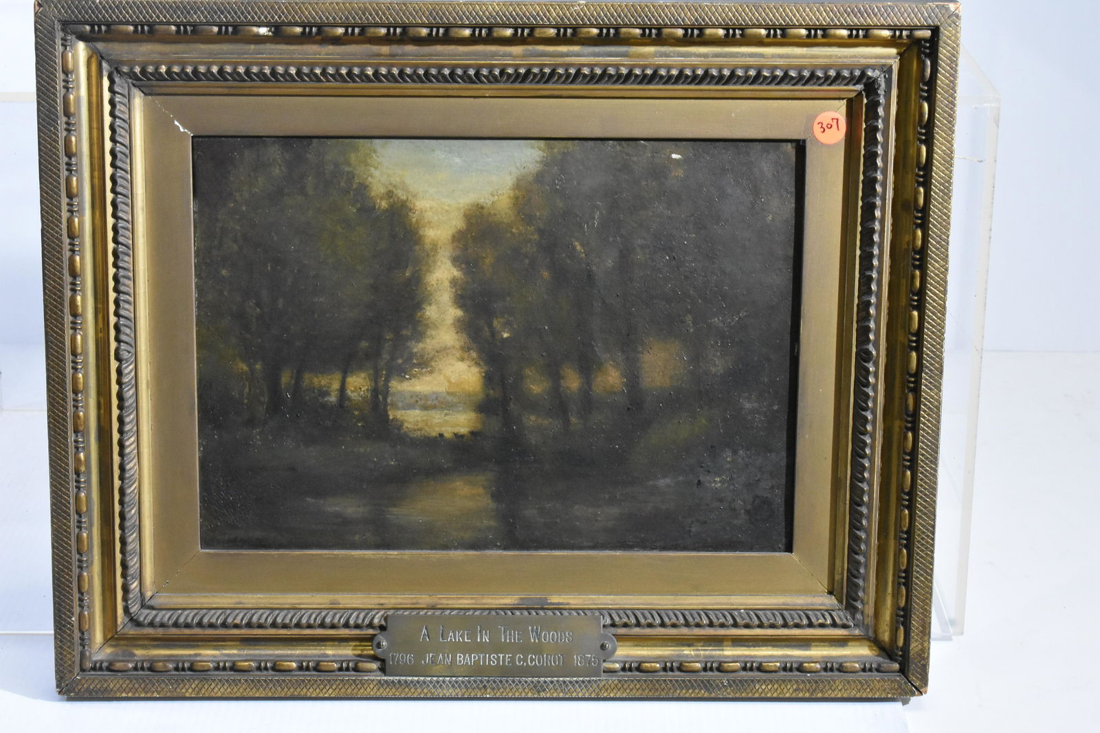 Oil attributed to Jean Baptiste Corot 1796 - 1875 (1 of 5)