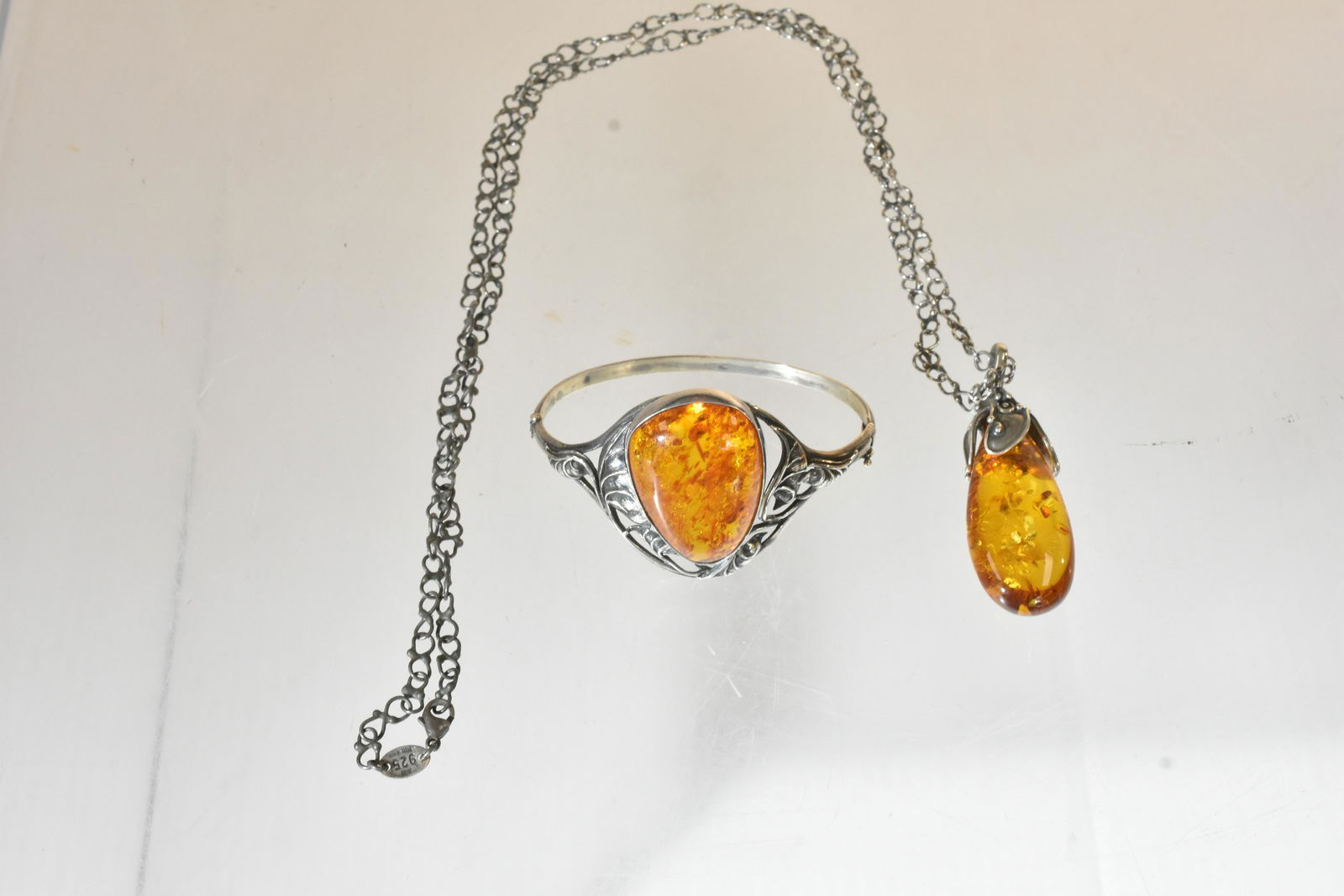 Vintage Sterling and Amber Collection (1 of 8)